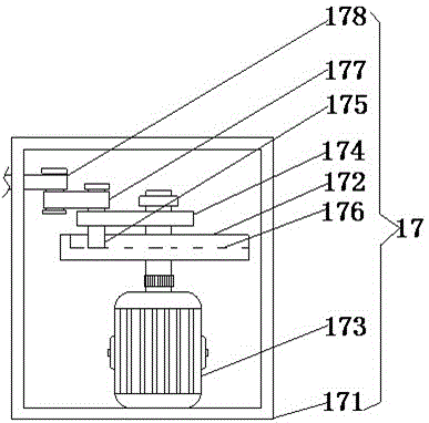 Leather dust removing device with efficient dust removing function