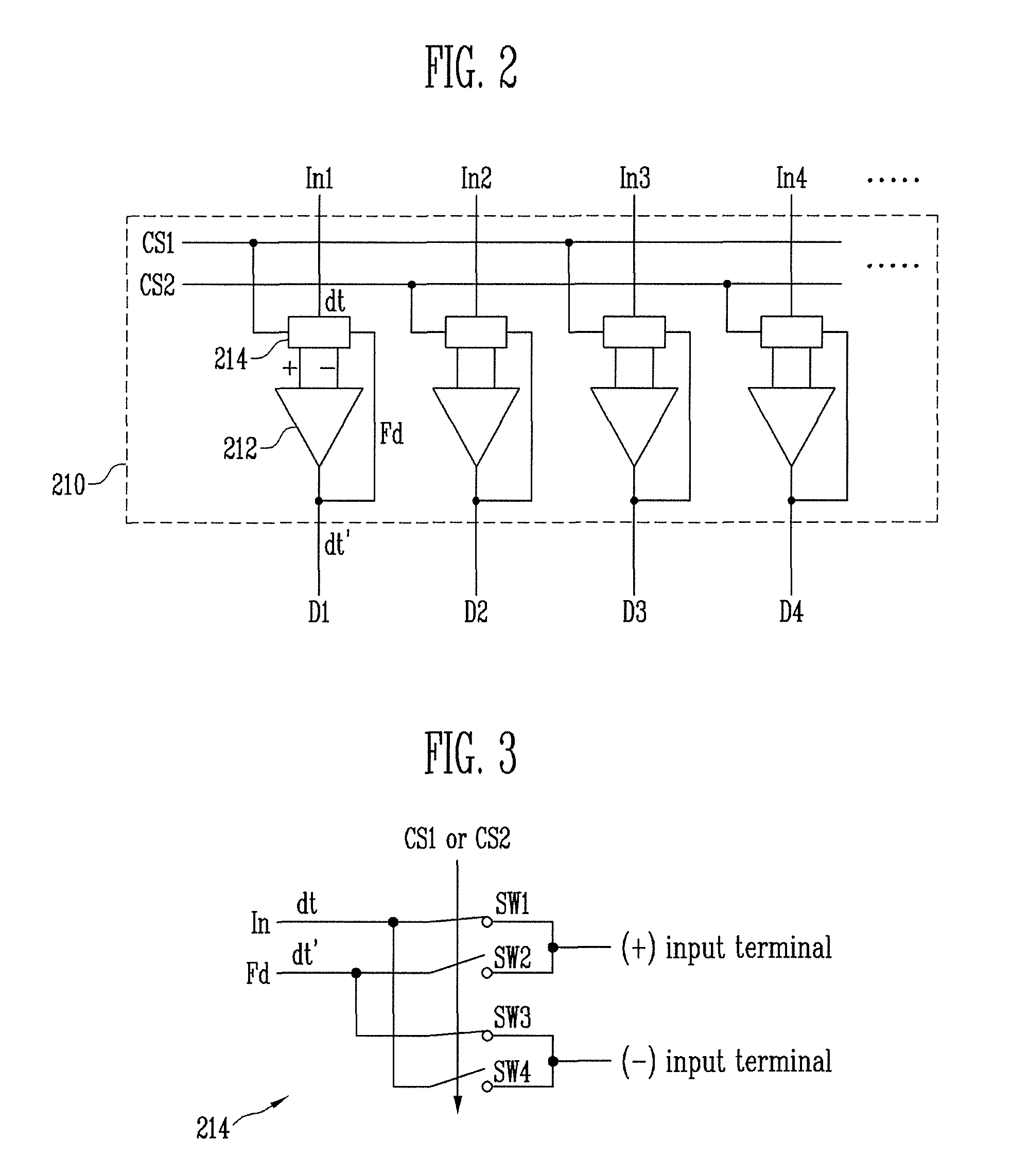 Data drive circuit of flat panel display and driving method thereof