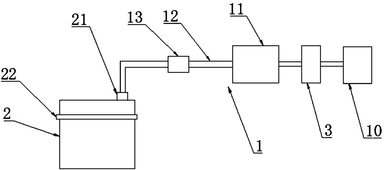 Method for detecting leakage of air compressor and detection device thereof