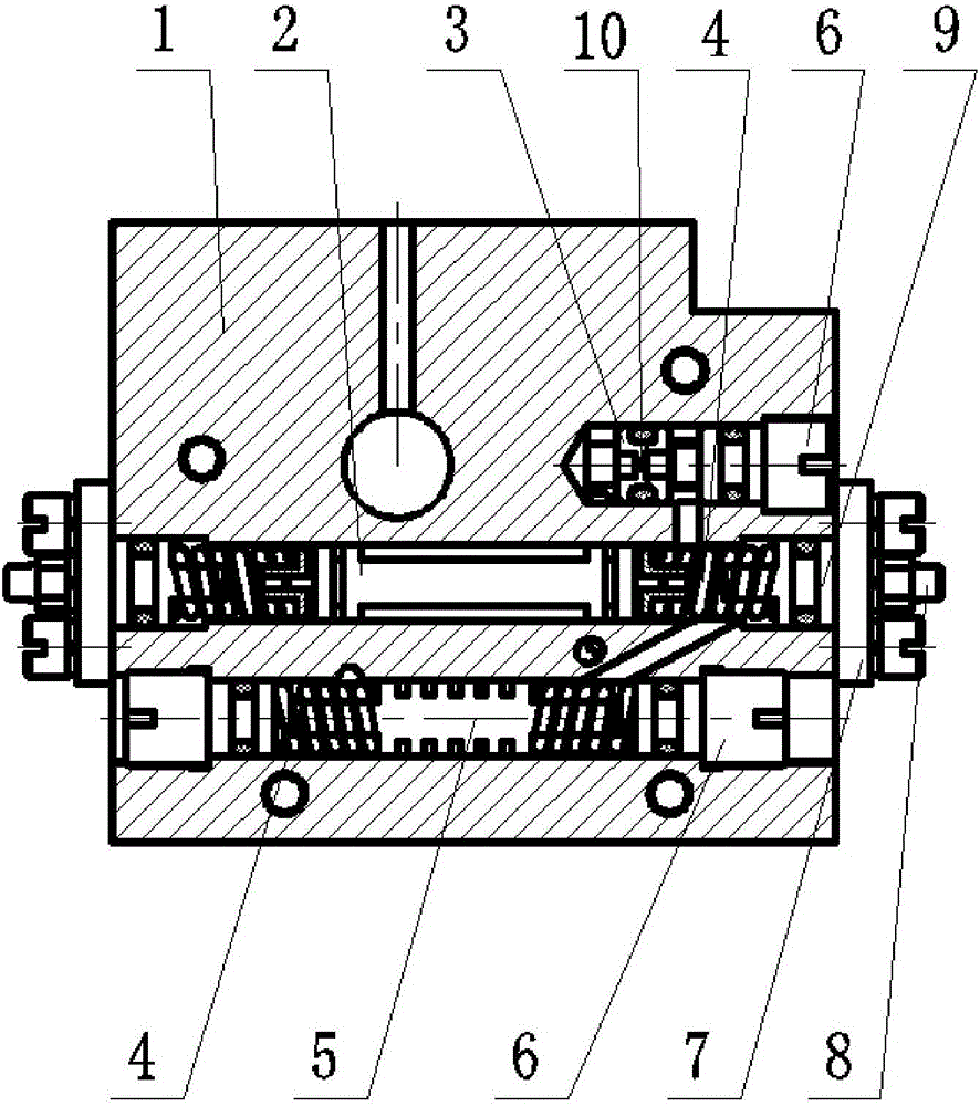 Hydraulic system dynamic correction device capable of effectively inhibiting load resonance