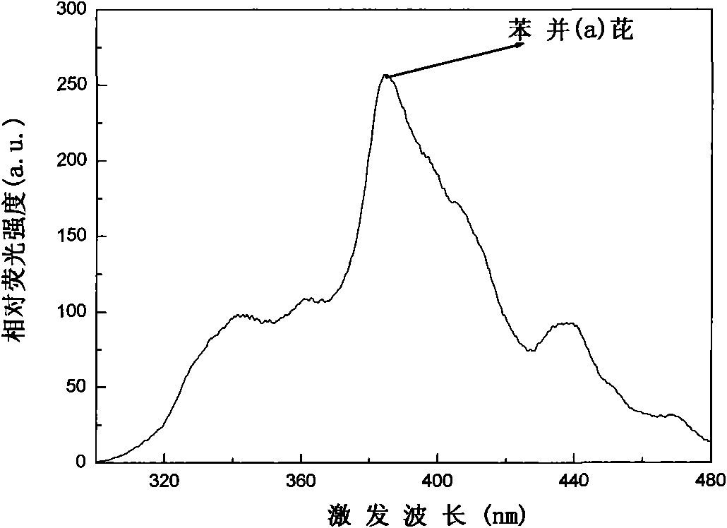 Fast detection method of benzo(a) pyrene in high-fat foods