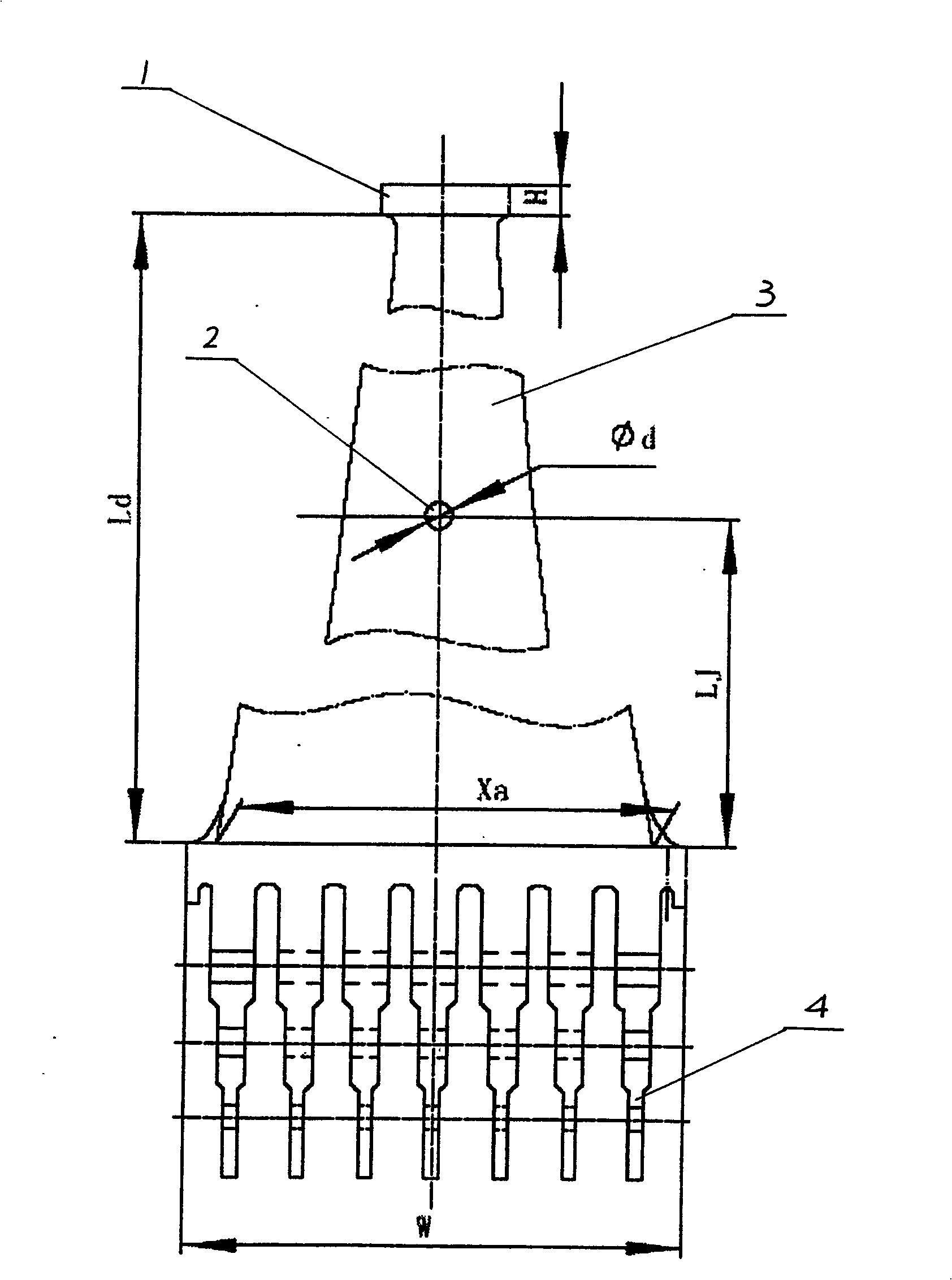 Last stage movable vane of air cooling steam turbine