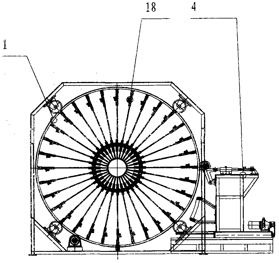 Traction type rolling welding machine