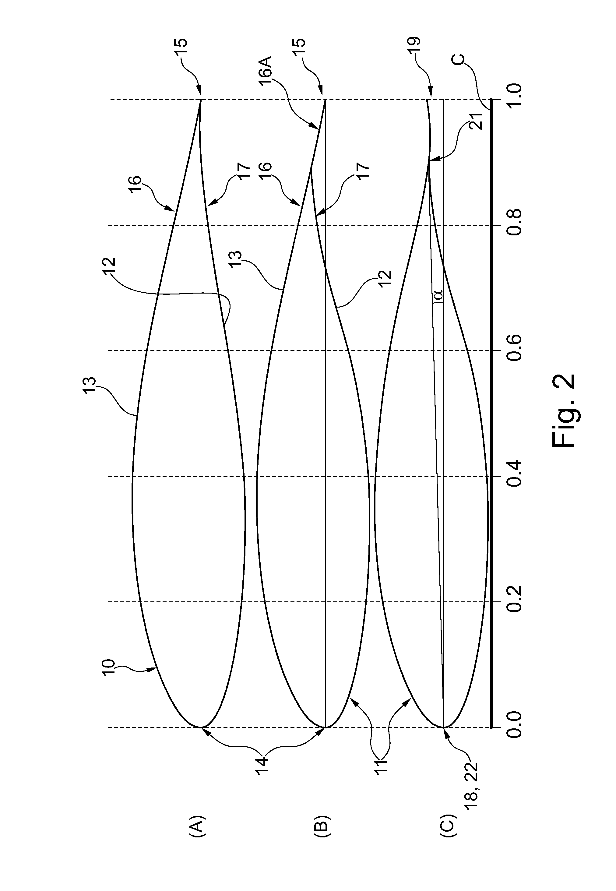 Wind turbine blade with extended shell section