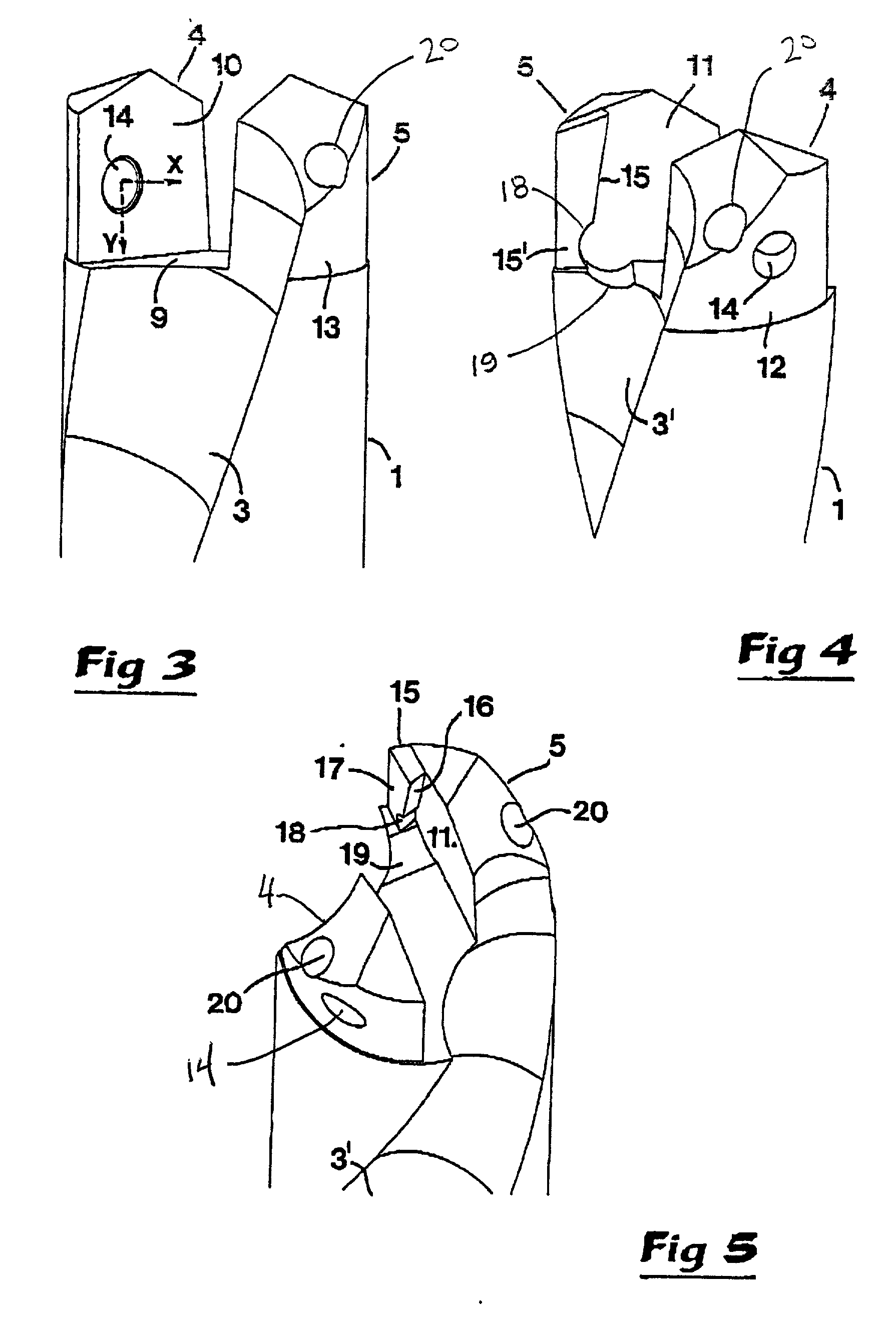 Drilling tool including a shank and a cutting body detachably secured thereto