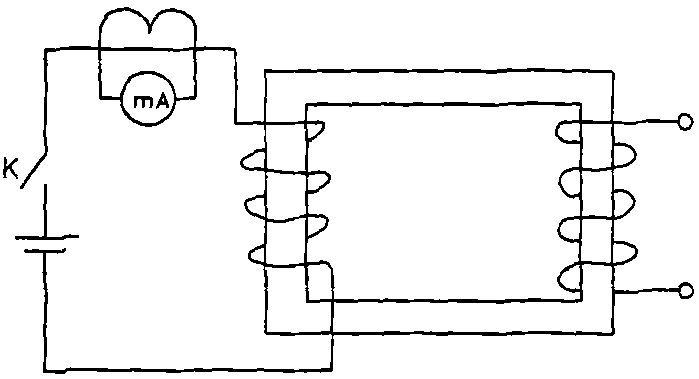 Transformer bushing CT polarity test device based on elimination of impedance and electric arc influence