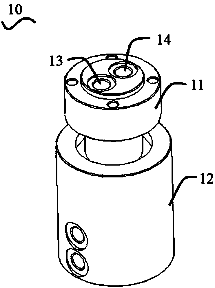 Gas distribution block, pneumatic system, pneumatic grain-discharging device and filter tank