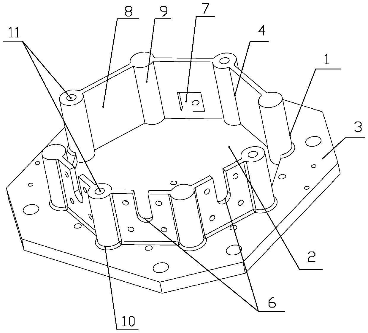 Mounting support for Hall thruster