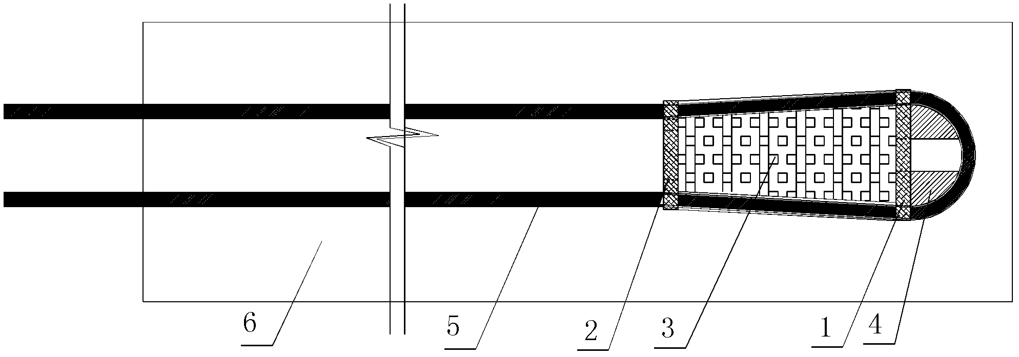 Stiffening pile for reclaiming reinforcing body