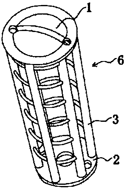 Stiffening pile for reclaiming reinforcing body