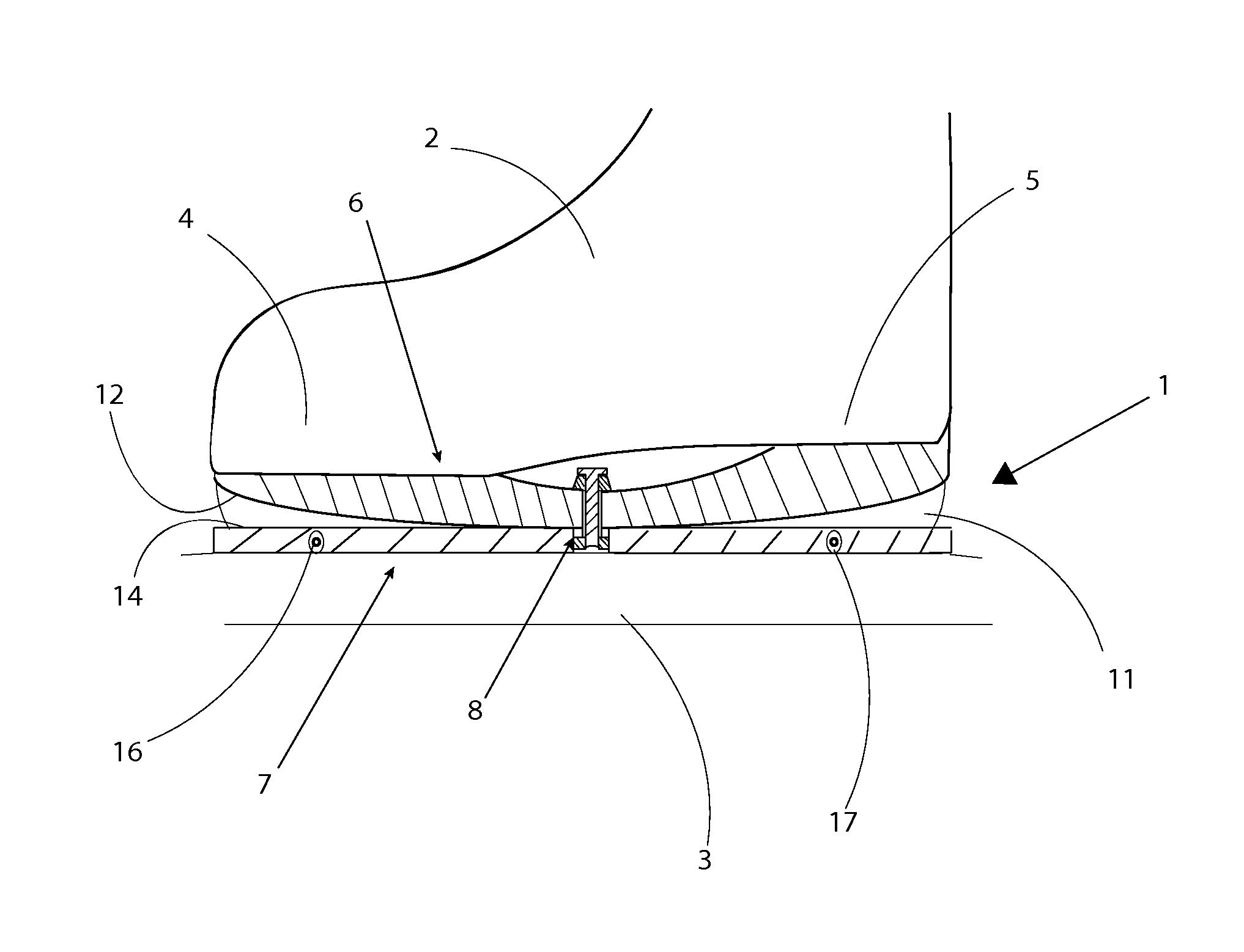 Ski or skate binding