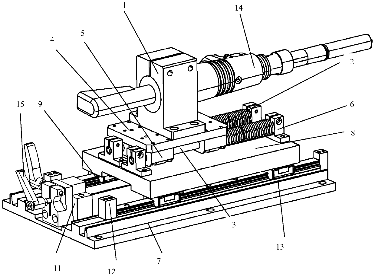 A ring groove rivet gun automatic feed riveting device