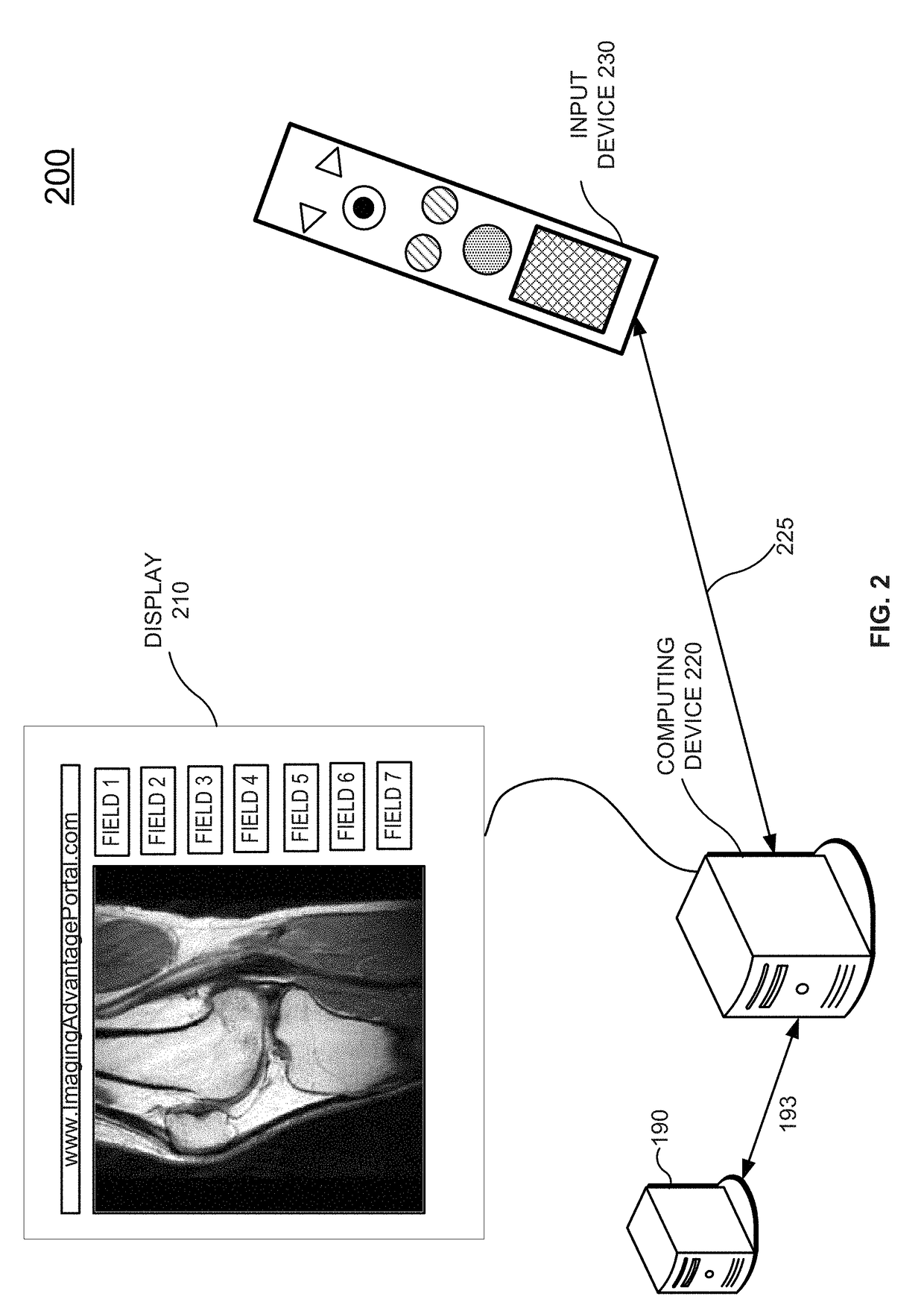 System and method for medical imaging report input