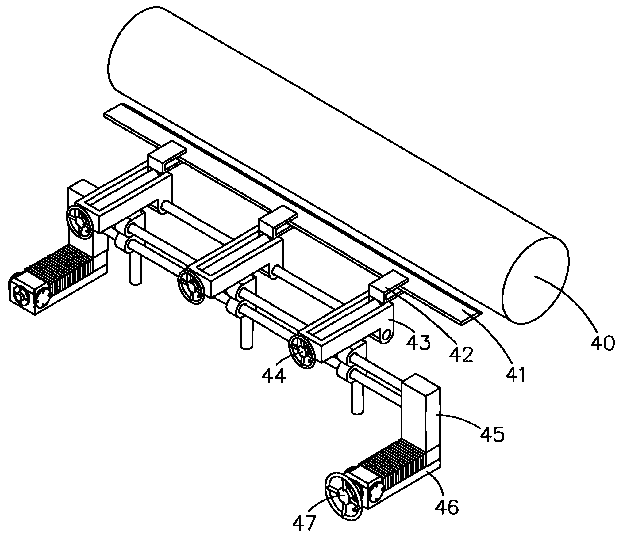 Scraper mechanism of transfer printing machine