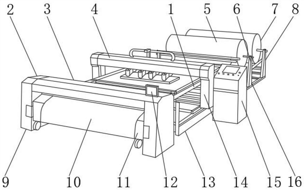 Production equipment for one-way carbon fiber prepreg cloth and preparation method thereof