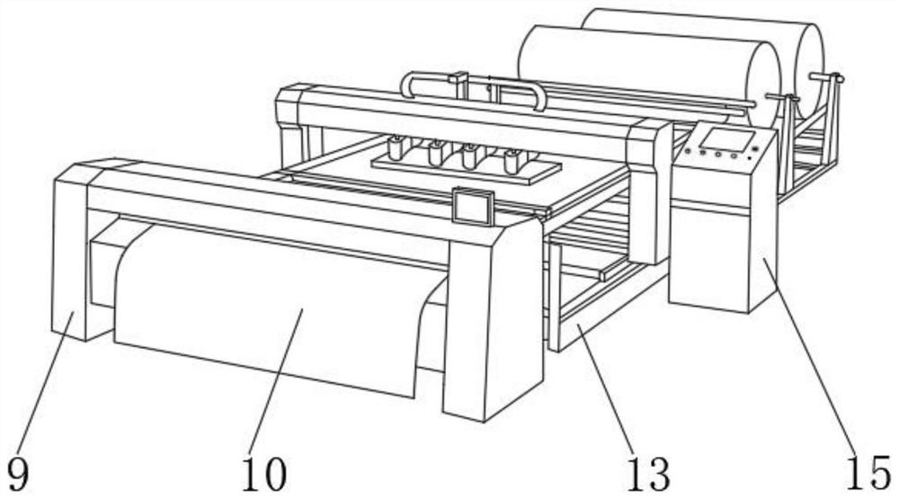 Production equipment for one-way carbon fiber prepreg cloth and preparation method thereof