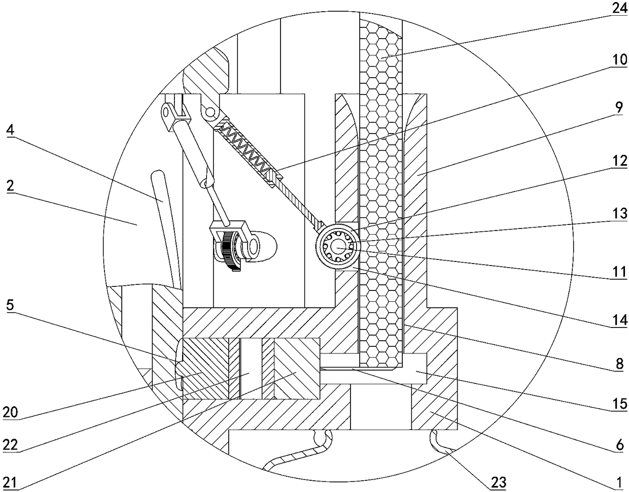 Traditional Chinese medicine slicing device with feeding function