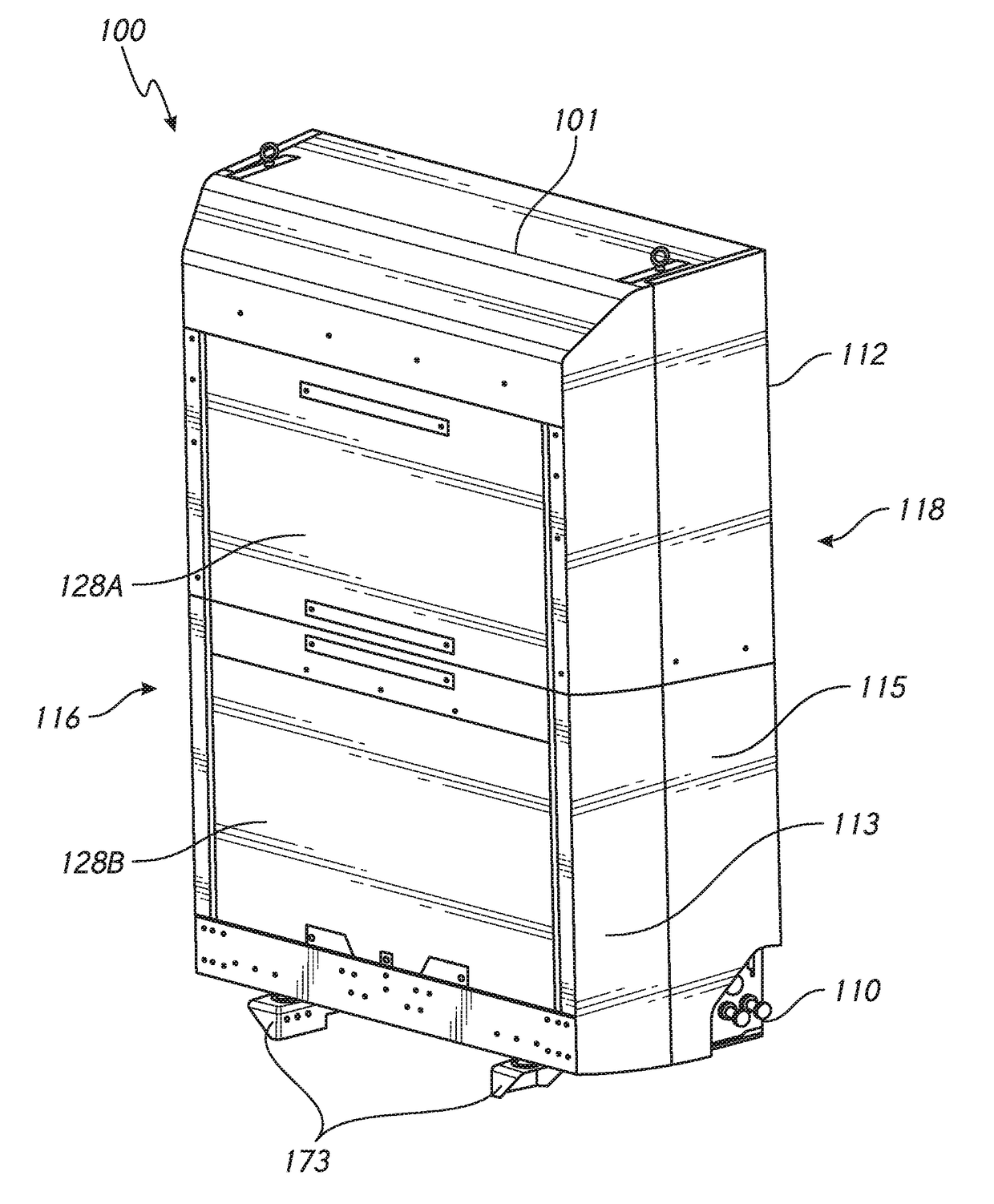 Back-of-cab fuel system and vehicle assemblies