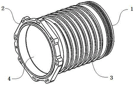 Machining process of inner shell of motor of new energy electric vehicle