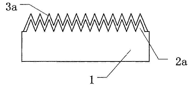 Long laminated sub-wave reflection-reducing structure and preparation method thereof