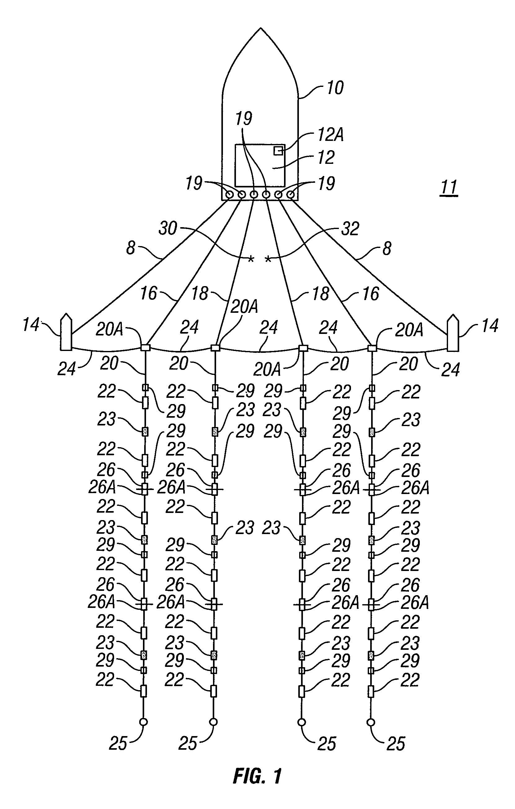 Method for seismic surveying using wider lateral spacing between sources to improve efficiency