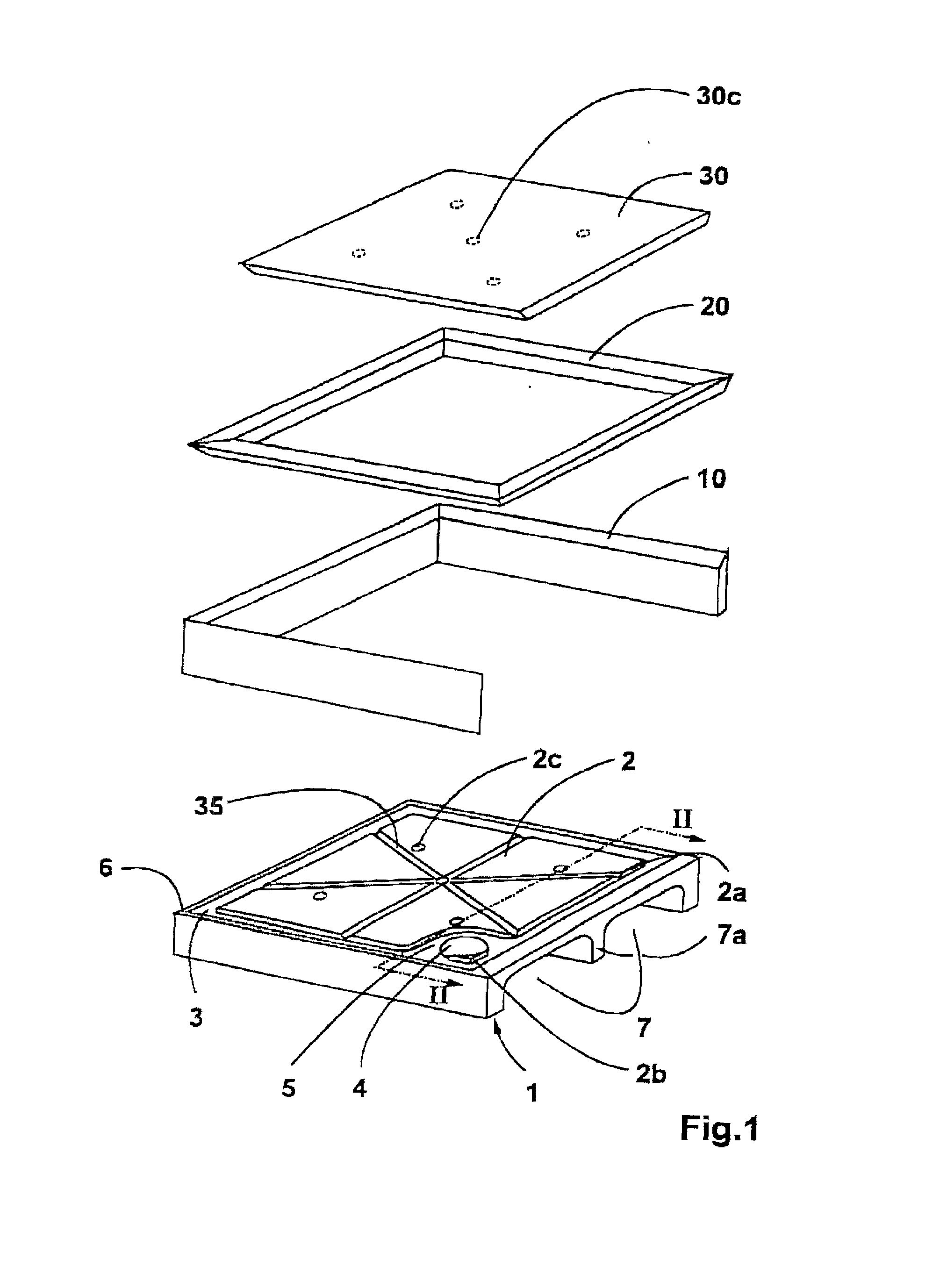 Supporting body for a shower tub