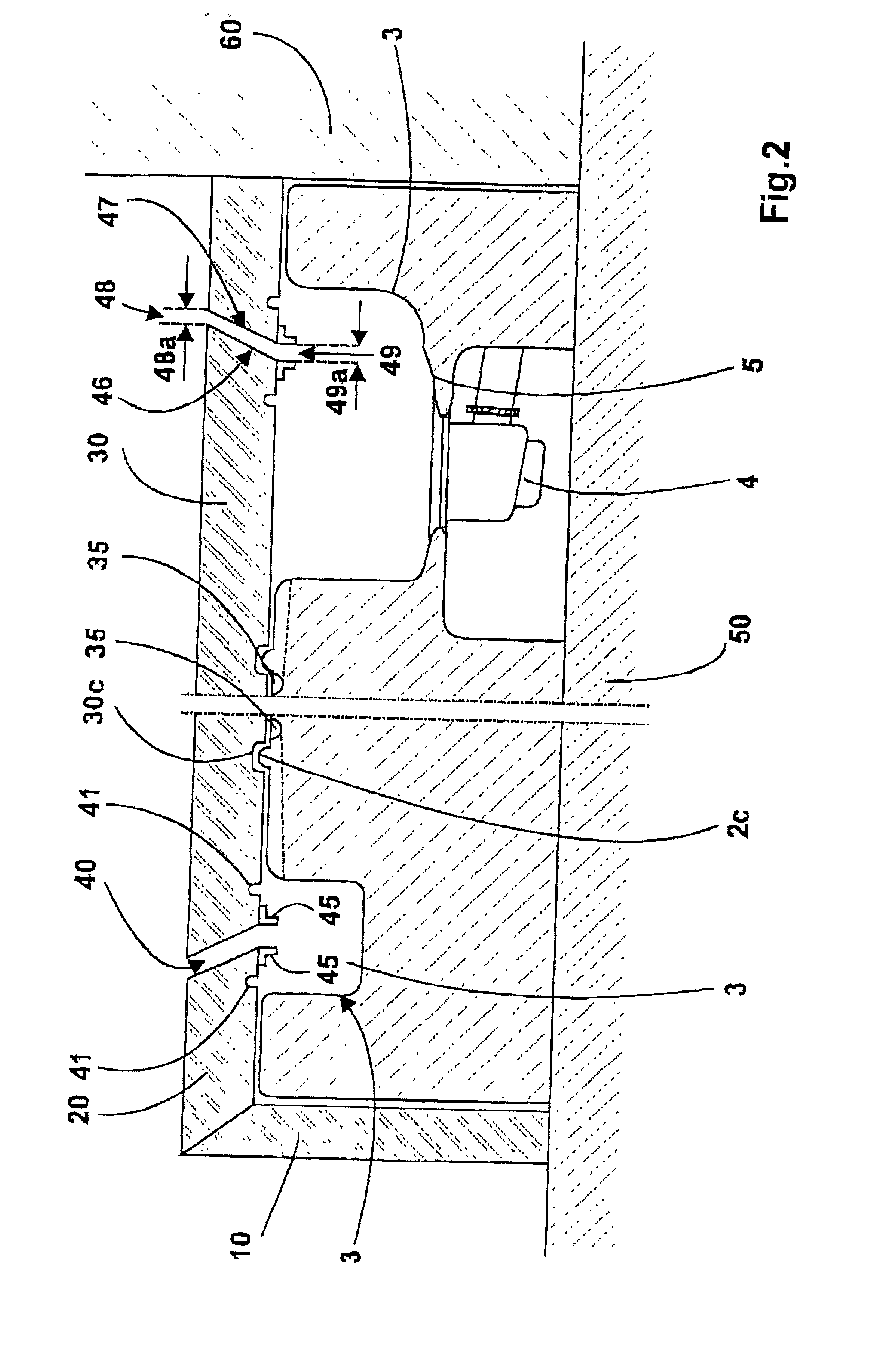 Supporting body for a shower tub