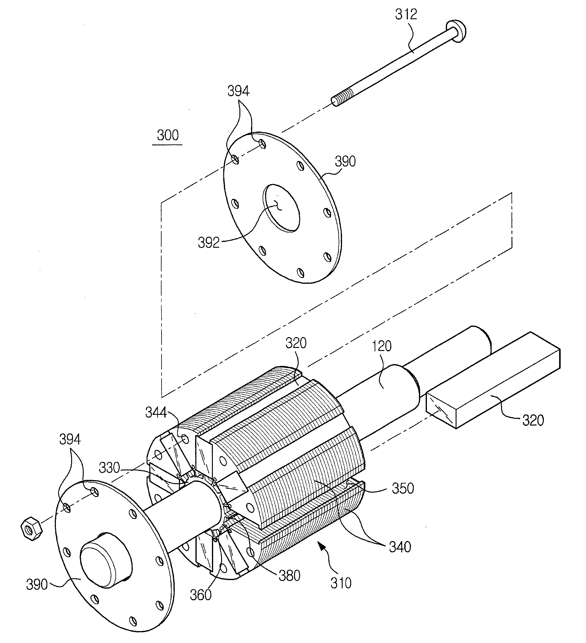 Motor and washing machine having the same