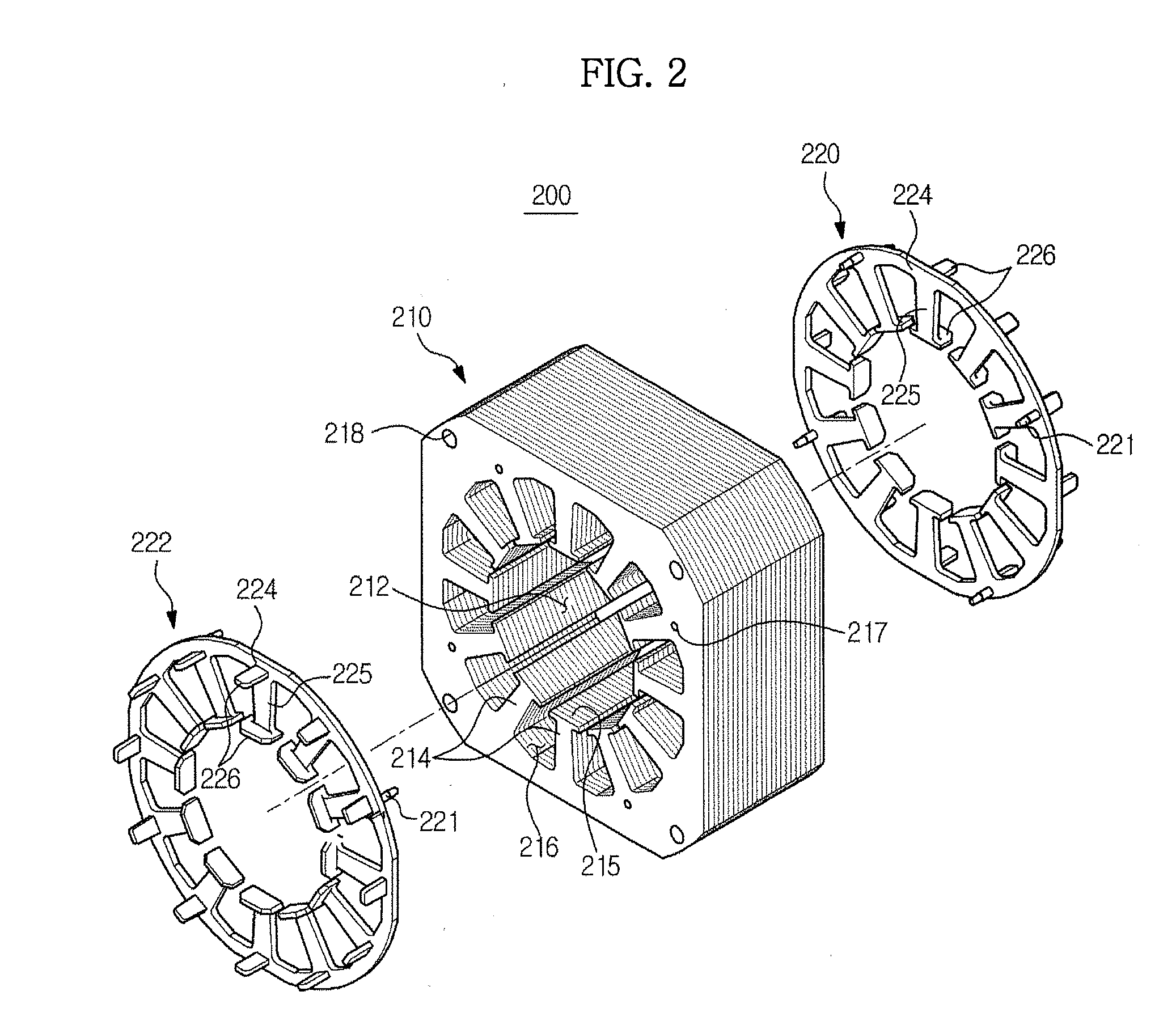 Motor and washing machine having the same