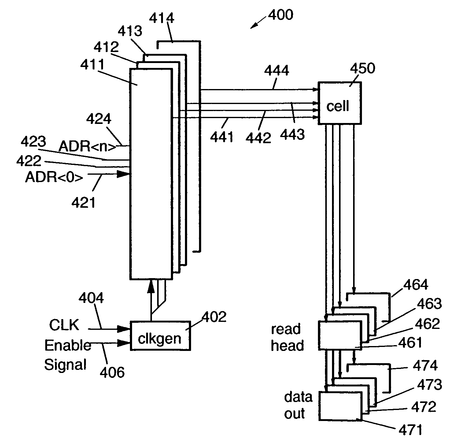 Device and method for decoding an address word into word-line signals