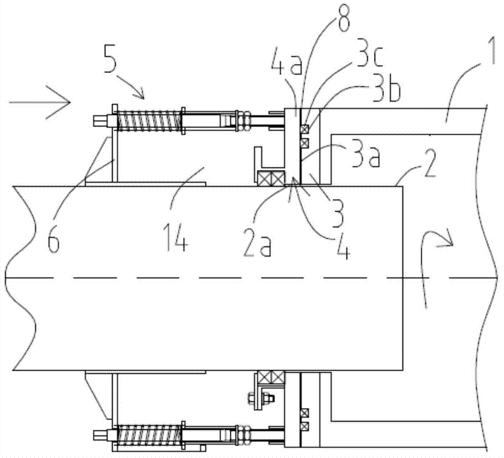 Sealing mechanism preventing gas exchange