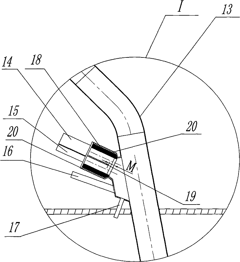 Micro oil content ignition coal powder burner capable of improving initial ignition heat