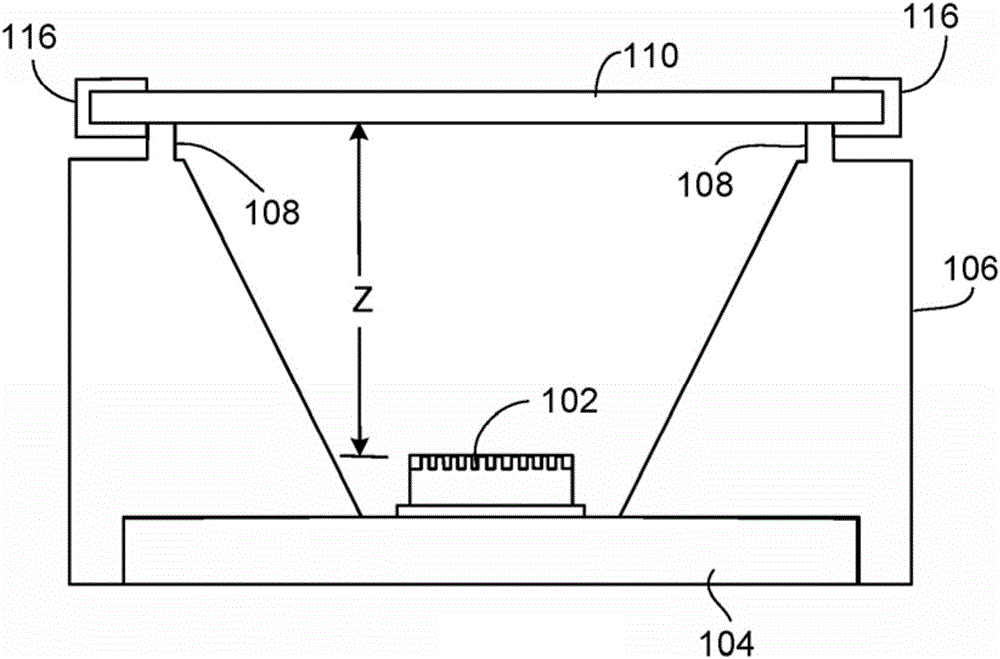 Light emitter and light detector modules including vertical alignment features