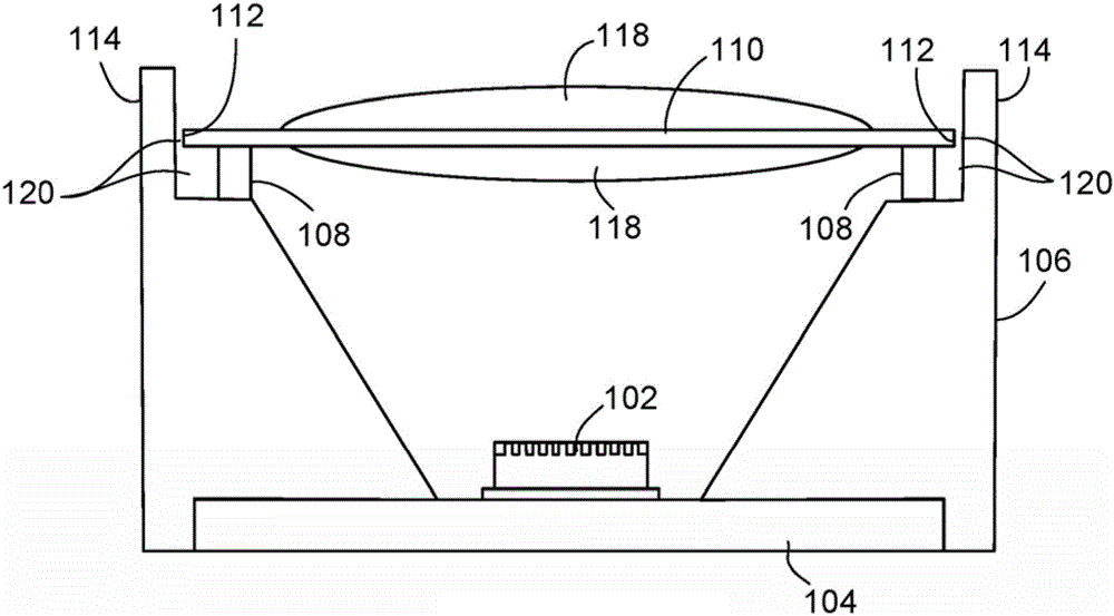 Light emitter and light detector modules including vertical alignment features