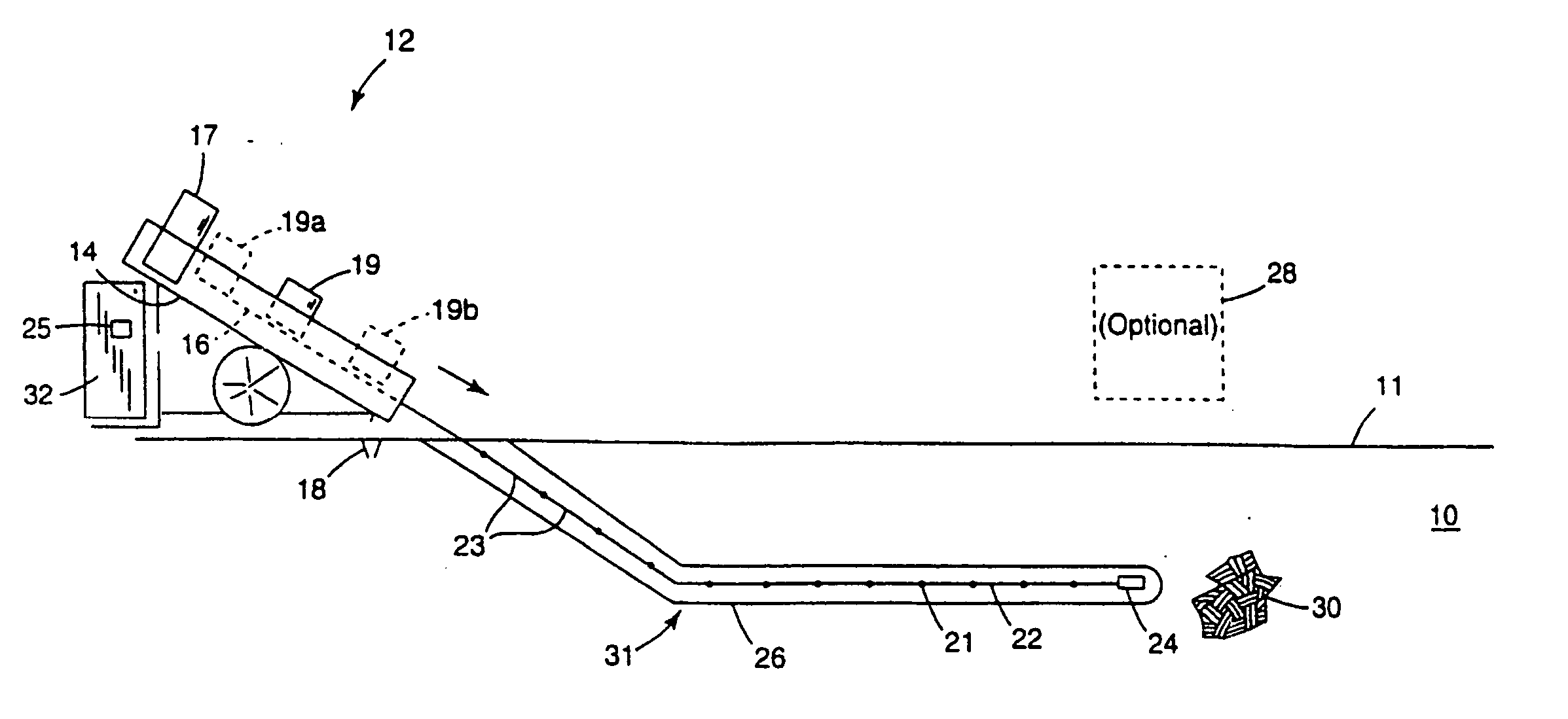 Underground drilling device employing down-hole radar