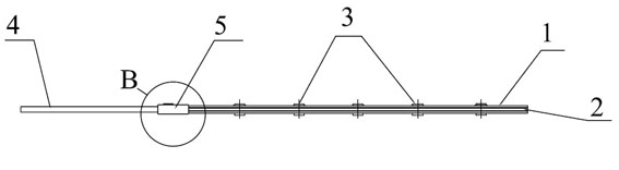 Transition method and transition joint between polar plate and copper conducting beam