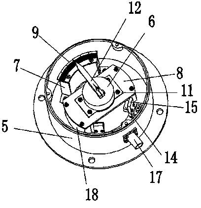 Fin-angle feedback device and mounting method thereof