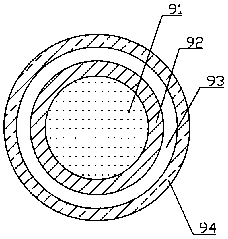 Pressure-resistant and anti-static coal mine cable