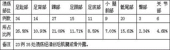 Externally applied ointment for treating diabetic ulcers and preparation method of externally applied ointment