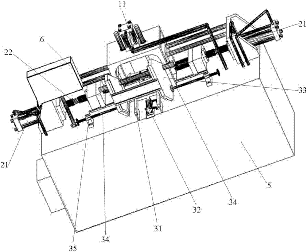 Double-ended tube expanding equipment for hardware tubes