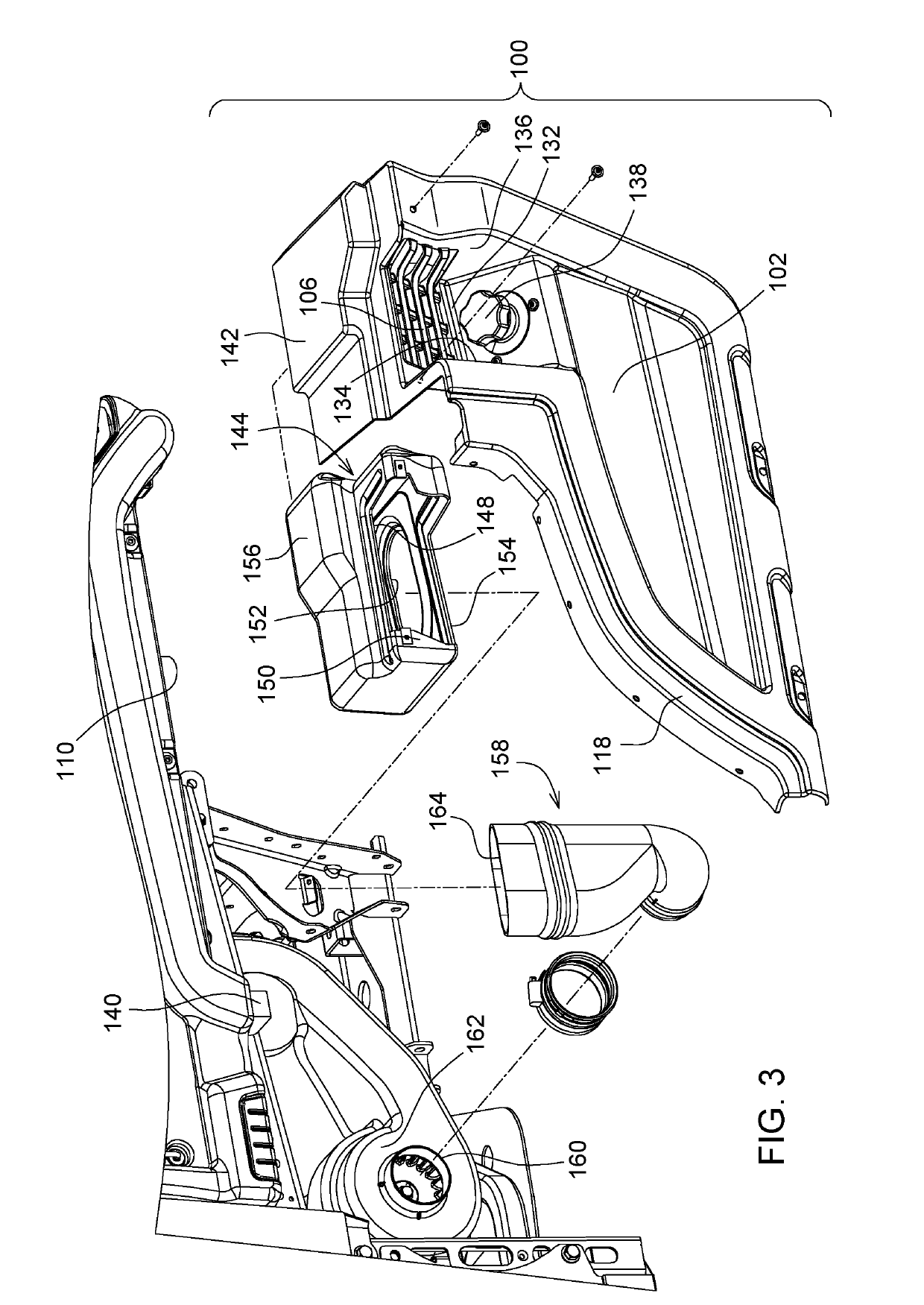 Continuously variable transmission air intake assembly