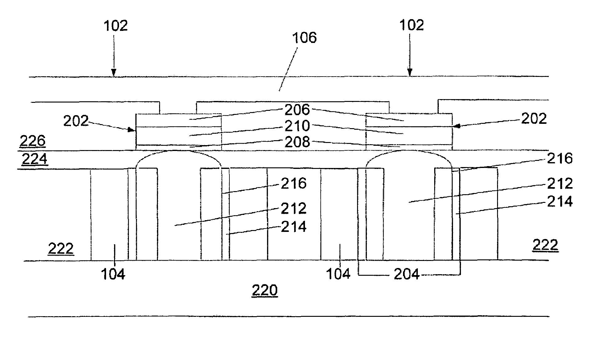 Cross point resistive memory array