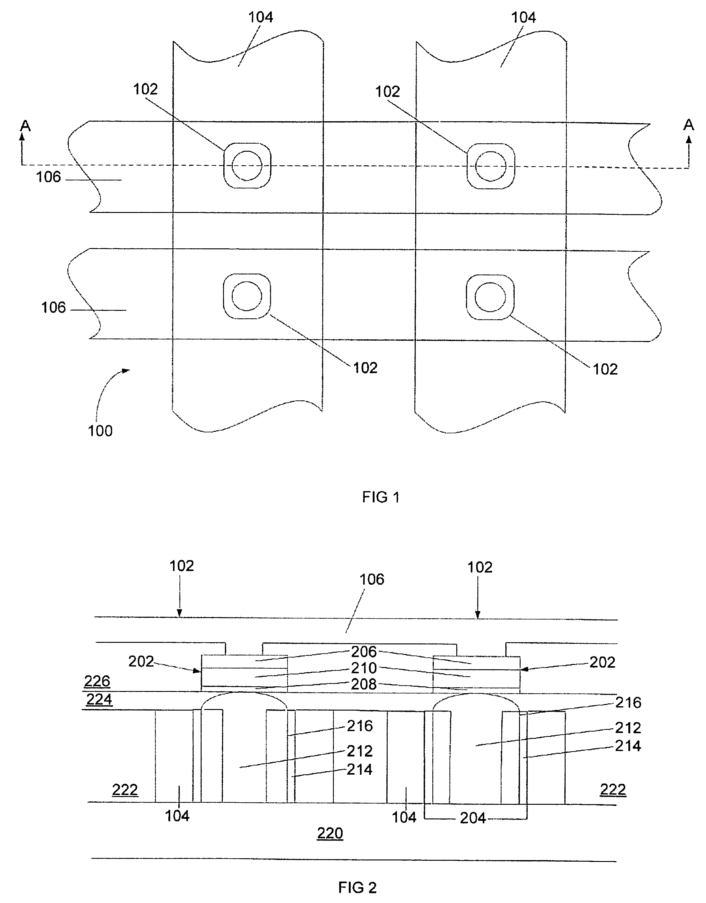 Cross point resistive memory array