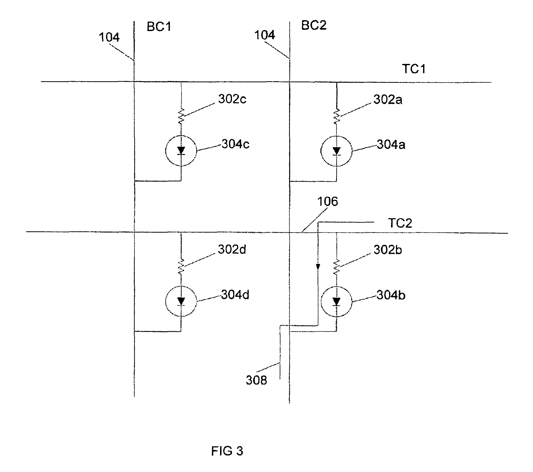 Cross point resistive memory array