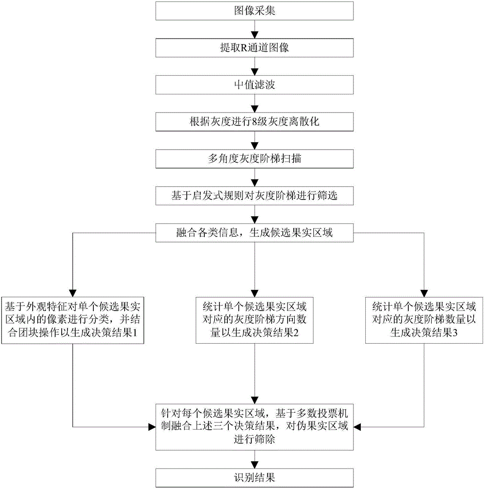 Green fruit recognition method