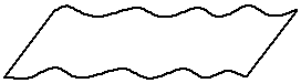 Plate overlapping straightening process for waved surfaces on two sides of ultra-thin middle-thick plate