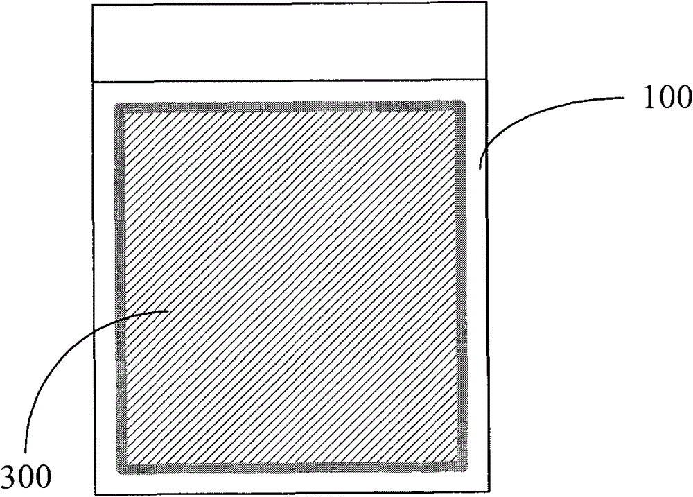 Border glue coating method