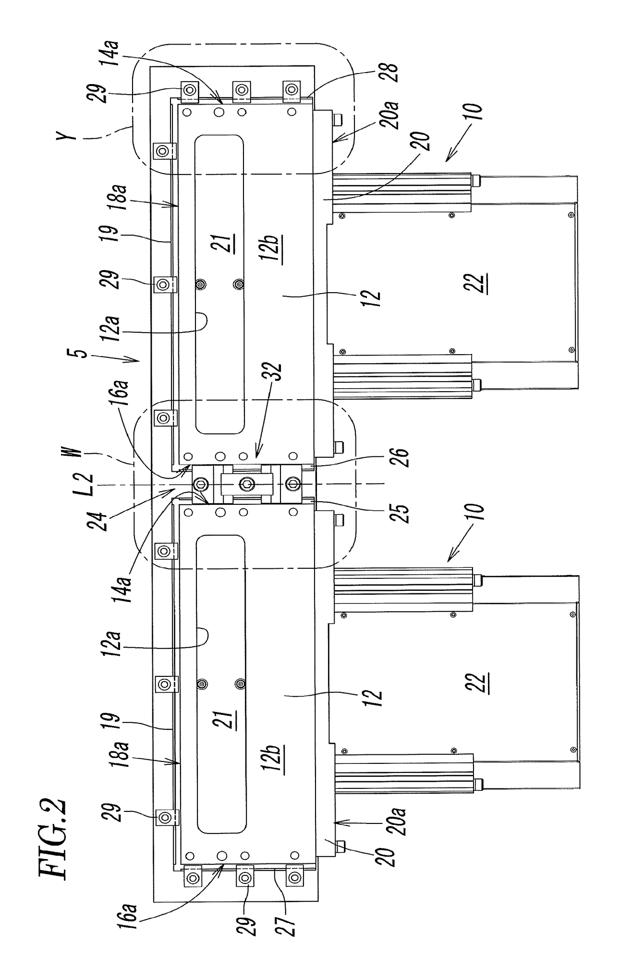 Gate-valve attaching structure