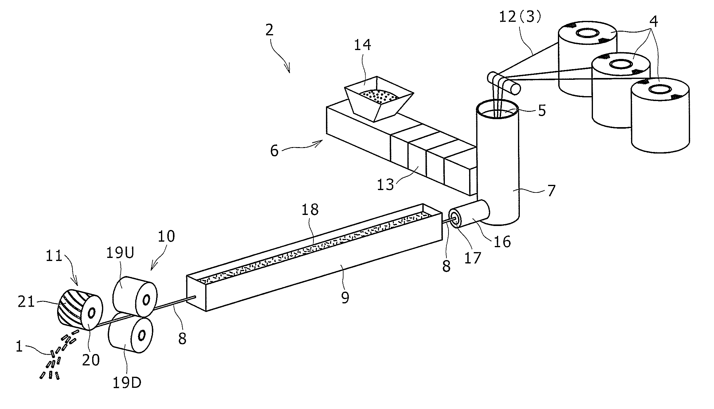 Method for producing long fiber reinforced thermoplastic resin pellets