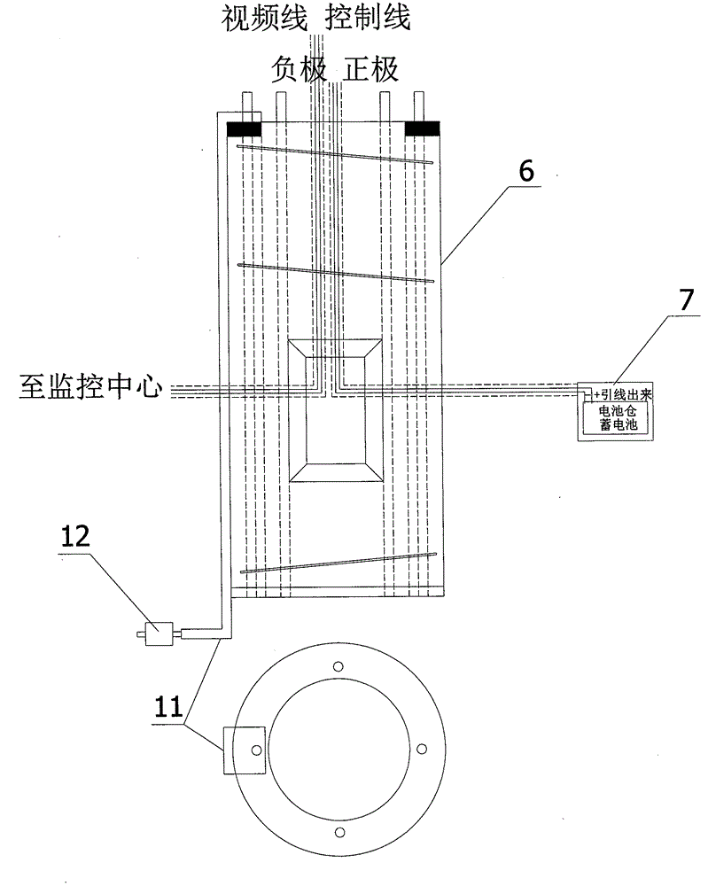 Gymnasium top irradiating-type solar security lighting device